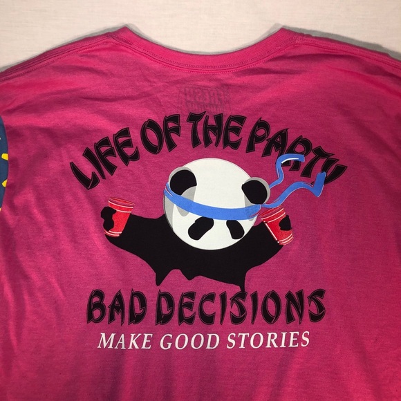 NWOT Panda Life of the Party Shirt Size Large - Picture 4 of 5